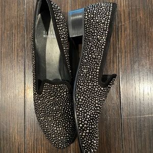 Stuart Weitzman Rhinestone studded slipper loafer